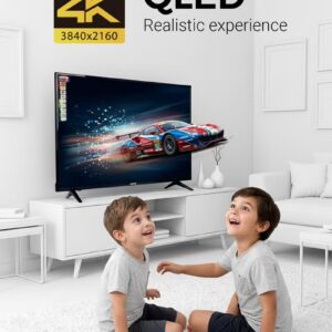 GEEPAS 50-inch 4K Ultra HD LED TV Android Powered Smart TV | Advanced HQ Sound with Remote Control, Multiple Ports like HDMI, USB, AV-IN, Headphone Jack | Wi-Fi, Screen Mirroring, Slim and Frameless Design | GLED5028SEFHD Black GLED5028SEFHD Black - Image 5