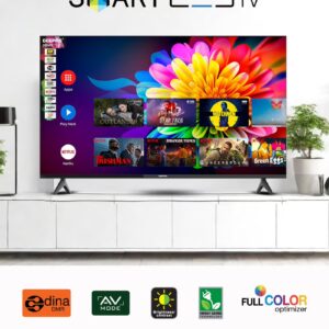 GEEPAS 50-inch 4K Ultra HD LED TV Android Powered Smart TV | Advanced HQ Sound with Remote Control, Multiple Ports like HDMI, USB, AV-IN, Headphone Jack | Wi-Fi, Screen Mirroring, Slim and Frameless Design | GLED5028SEFHD Black GLED5028SEFHD Black - Image 6