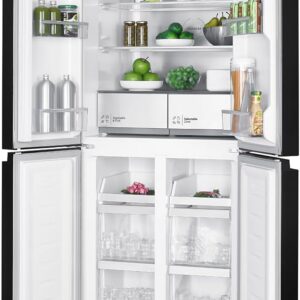 Hitachi 610L 4-Door French Door Refrigerator, Bottom Freezer, Inverter Compressor, Touch Screen Control, Energy Saving Mode, 10-Year Compressor Warranty, Inox – HR4N7522DSXAE - Image 3