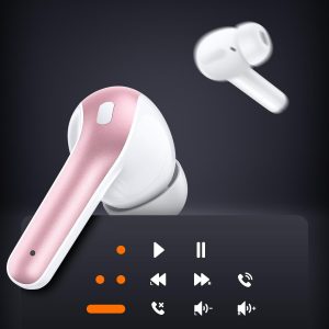 TAGRY Bluetooth Headphones True Wireless Earbuds 60H Playback LED Power Display Earphones with Wireless Charging Case IPX5 Waterproof in-Ear Ear buds with Mic for TV Smart Phone Laptop Computer Sports - Image 3