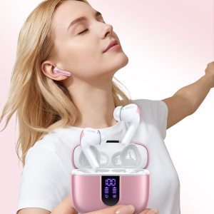 TAGRY Bluetooth Headphones True Wireless Earbuds 60H Playback LED Power Display Earphones with Wireless Charging Case IPX5 Waterproof in-Ear Ear buds with Mic for TV Smart Phone Laptop Computer Sports - Image 8
