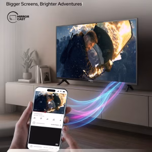 Impex 40 Inch Full HD Smart LED TV, Android TV with Quad Core Processor, Full HD 1920x1080 Resolution, A+ Grade Panel, WiFi, HDMI, USB, 176° View, E-Share, Super Slim Design, Wall Mount - Gloria 40 Smart GLORIA 40 SMART Black - Image 2