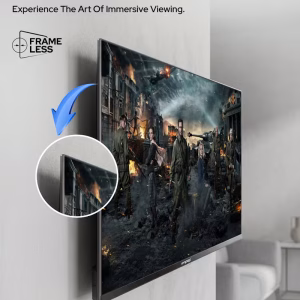 Impex 40 Inch Full HD Smart LED TV, Android TV with Quad Core Processor, Full HD 1920x1080 Resolution, A+ Grade Panel, WiFi, HDMI, USB, 176° View, E-Share, Super Slim Design, Wall Mount - Gloria 40 Smart GLORIA 40 SMART Black - Image 3