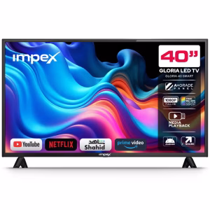 Impex 40 Inch Full HD Smart LED TV, Android TV with Quad Core Processor, Full HD 1920x1080 Resolution, A+ Grade Panel, WiFi, HDMI, USB, 176° View, E-Share, Super Slim Design, Wall Mount - Gloria 40 Smart GLORIA 40 SMART Black - Image 7