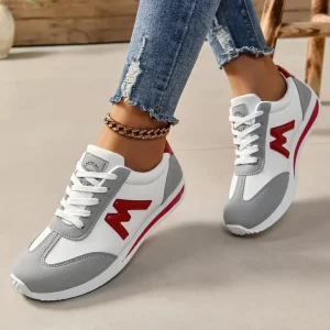 Women Designer Sneakers Round Head Deep Mouth Light Sneakers Versatile Breathable Cross Lace Casual Sneakers Zapatos De Mujer - Image 2