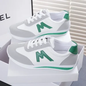 Women Designer Sneakers Round Head Deep Mouth Light Sneakers Versatile Breathable Cross Lace Casual Sneakers Zapatos De Mujer - Image 3