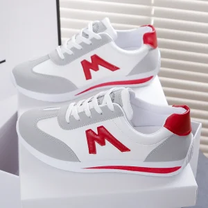 Women Designer Sneakers Round Head Deep Mouth Light Sneakers Versatile Breathable Cross Lace Casual Sneakers Zapatos De Mujer - Image 4