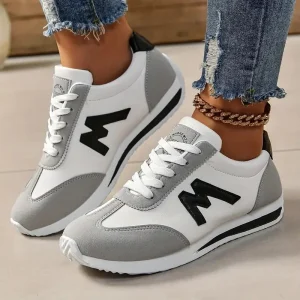Women Designer Sneakers Round Head Deep Mouth Light Sneakers Versatile Breathable Cross Lace Casual Sneakers Zapatos De Mujer - Image 5