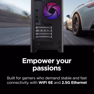 Lenovo Legion Tower 5i – AI-Powered Gaming PC - Intel® Core Ultra 7 265F Processor – NVIDIA® GeForce RTX™ 5070 Ti Graphics – 32 GB Memory – 1 TB Storage – 3 Months of PC GamePass - Image 5