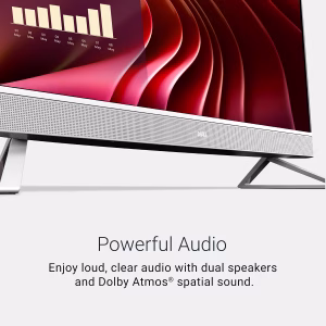 Dell 23.8" All-in-One Desktop, FHD, Intel Core 3 100U, Windows 11 Home Intel Graphics, 512GB SSD, 8GB, Wi‑Fi 6E, Bluetooth, Keyboard & Mouse, Dolby Atmos Speakers, EC24250 - Image 4