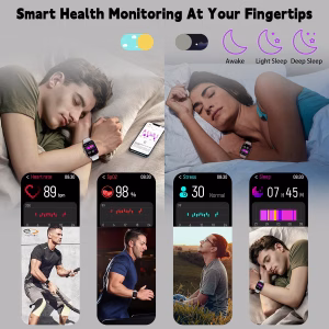 Odsslgw Smart Watch for Women Men(Answer/Make Call), Smartwatches with Heart Rate/SpO2/Sleep/Stress Monitor, IP68 Waterproof Activity Tracker for Android iPhone, 100+ Sports Fitness Watches - Image 5
