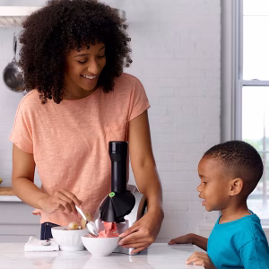 Yonanas Classic Frozen Fruit Soft Serve Maker for Healthy Vegan and Dairy-Free Treats, 200W Silver Machine with 36 Recipes, BPA Free, Easy to Clean, Quick and Simple to Use - Image 2