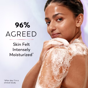 Olay Super Serum Body Wash for Extra Dry Skin, 24hr Long Lasting Rich Hydration, 5+ Ingredient Complex for Bright, Even, Firm, & Luminous Skin, with Collagen Peptide, Vitamin C & Shea Butter, 20 fl oz - Image 4