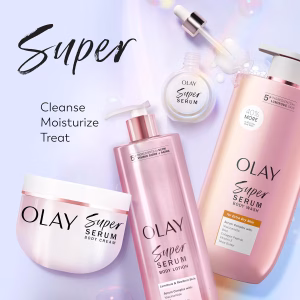 Olay Super Serum Body Wash for Extra Dry Skin, 24hr Long Lasting Rich Hydration, 5+ Ingredient Complex for Bright, Even, Firm, & Luminous Skin, with Collagen Peptide, Vitamin C & Shea Butter, 20 fl oz - Image 8