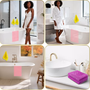3 Pack African Net Sponge, African Exfoliating Net Bath Sponge Long Net Bath Sponge Exfoliating Shower Body Scrubber Back Scrubber Skin Smoother,Great for Daily Use (Pink,Yellow,Purple) - Image 6