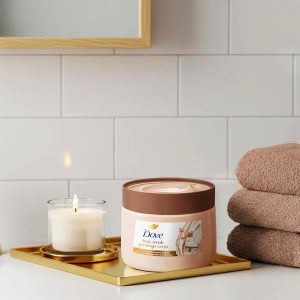 Dove Brown Sugar and Coconut Butter Body Scrub Exfoliates and Deeply 15 oz For dry, dull skin, Helps deeply nourish skin, With Dove moisturizing cream, Brown Sugar & Coconut Butter - Image 8