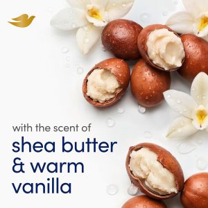 Dove Shea Butter Beauty Bar Soap 8 Count, Cleanser, 3.75 oz I beauty bar Moisturizing beauty bar with ¼ moisturizing cream and shea butter for soft, radiant skin - Image 4