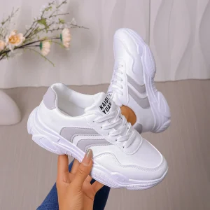 Women Designer Sneakers Flat Vulcanized Anti-slip Shoes Women 2026 New Casual Lace Up Comfortable Sneakers Zapatos De Mujer - Image 5