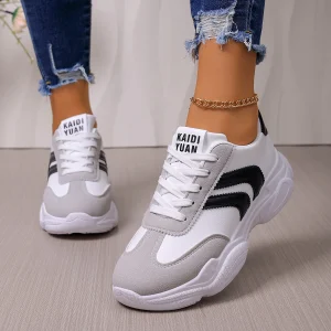 Women Designer Sneakers Flat Vulcanized Anti-slip Shoes Women 2026 New Casual Lace Up Comfortable Sneakers Zapatos De Mujer - Image 6