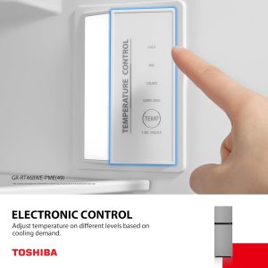 TOSHIBA Refrigerator 338L Top Mount Freezer Rikyu Grey - Image 7