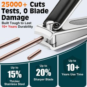 Heavy Duty Nail Clippers w/Luxury Travel Pouch Premium Stainless Steel Razor-Sharp Sturdy Fingernail & Toenail Clipper Cutter, Large for Thick Toenails, Small for Fingernails, Ideal Gift Men Women - Image 5