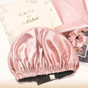 YANIBEST Adjustable Satin Bonnet Double Layer Hair Bonnet for Sleeping Bonnets for Women Hats Curly Natural Hair, Blush Pink - Image 8