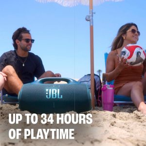 JBL Boombox 4 Portable Bluetooth Speaker, Waterproof, Deep Bass - Black Up To 34 Hours Playtime, IP68 Dustproof, AI Sound Boost For Louder Clearer Audio, Ideal For Beach, Pool, Boat And Outdoor Par - Image 6