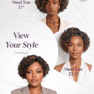 LUVME HAIR Pixie Cut Short Curly Water Wave Glueless Wig 6 Inch Daily Wear Beginner Friendly Natural Look Comfortable Cap Human Hair Lace Front Bob Glueless Pre Cut HD Lace - Image 8