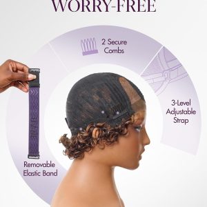 LUVME HAIR Pixie Cut Short Curly Water Wave Glueless Wig 6 Inch Daily Wear Beginner Friendly Natural Look Comfortable Cap Human Hair Lace Front Bob Glueless Pre Cut HD Lace - Image 9