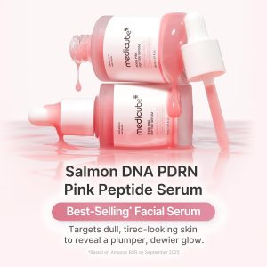 medicube PDRN Pink Peptide Serum with Salmon DNA Pink Glow Serum - Peptides & Niacinamide for Hydration & Firm-Looking Skin, Uneven Tone Care, Korean Skincare, 1.01 fl. Oz - Image 4