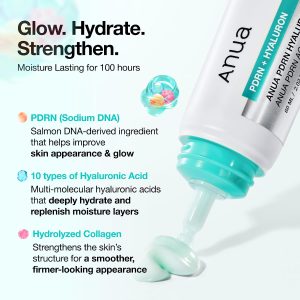 ANUA PDRN Hyaluronic Acid 100 Moisturizing Cream, 2.02 fl oz Lightweight, Non-Greasy Hydrating Face Moisturizer with Salmon DNA for Glass Skin, Korean Skincare - Image 2