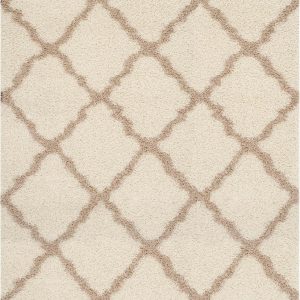 SAFAVIEH Dallas Shag Rug 8'x10', Soft Plush Moroccan Ivory & Beige SGD257B 1 5/8" Pile, Soft, Plush, Fluffy, Indoor Rug, Polypropylene Fibers, Kid & Pet Friendly, Easy Care, living room, bedroom - Image 2