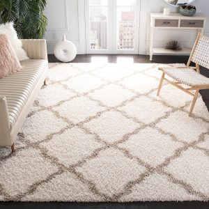 SAFAVIEH Dallas Shag Rug 8'x10', Soft Plush Moroccan Ivory & Beige SGD257B 1 5/8" Pile, Soft, Plush, Fluffy, Indoor Rug, Polypropylene Fibers, Kid & Pet Friendly, Easy Care, living room, bedroom - Image 5