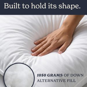Beckham Hotel Collection Bed Pillows Standard/Queen Size Set of 2 Original Soft Down Alternative Pillow for Sleeping, Soft Support for Back, Stomach or Side Sleepers - Image 2