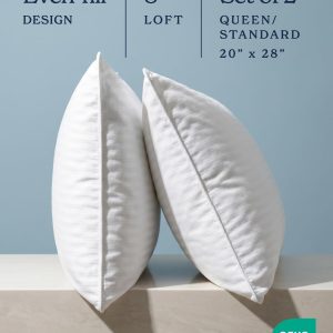 Beckham Hotel Collection Bed Pillows Standard/Queen Size Set of 2 Original Soft Down Alternative Pillow for Sleeping, Soft Support for Back, Stomach or Side Sleepers - Image 5