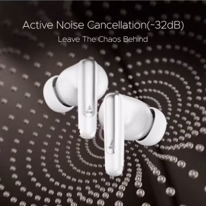 boAt Airdopes 161 Anc Elite In Ear Tws Earbuds With Active Noise Cancellation , Asap Charge And Bluetooth V5.3 White - Image 2