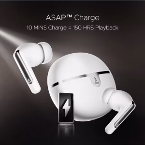 boAt Airdopes 161 Anc Elite In Ear Tws Earbuds With Active Noise Cancellation , Asap Charge And Bluetooth V5.3 White - Image 3